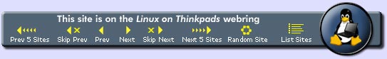 Linux ThinkPad webring navigation bar